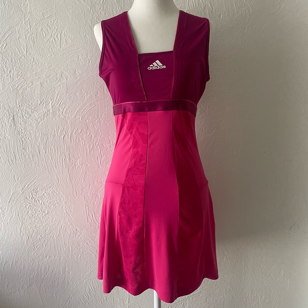 Adidas Tennis Sleeveless Mini Dress Sport Women’s Pink S Small